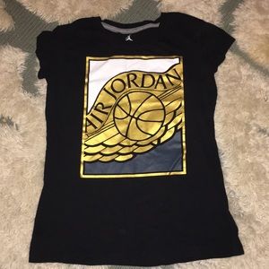 Nearly new Jordan gold t-shirt